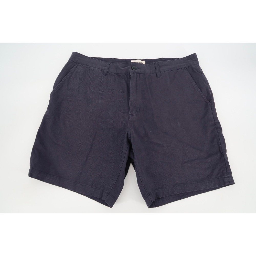Taylor Stitch Men's 35 The Foundation Chino Shorts Navy Twill 8"‎ Inseam